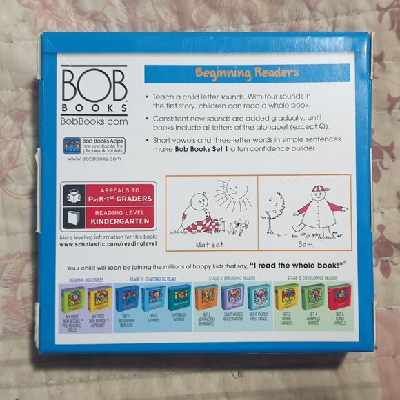 BOB Books Set 1  Beginning Readers by John & Bobby Maslen & 18 Books In Bag - Picture 3 of 7